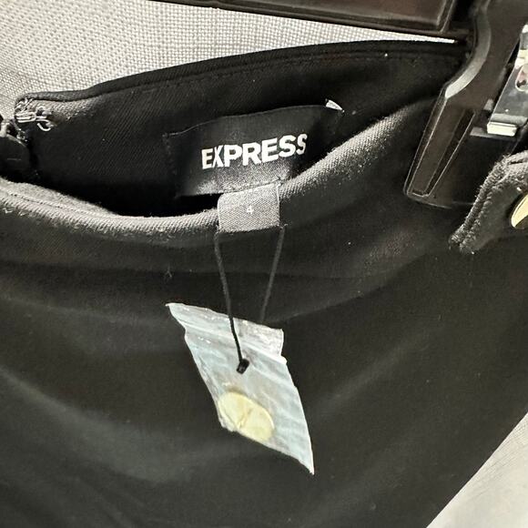 Express Women's Size 4R High Waist Gold Button Accented Pencil Skirt - Picture 4 of 4